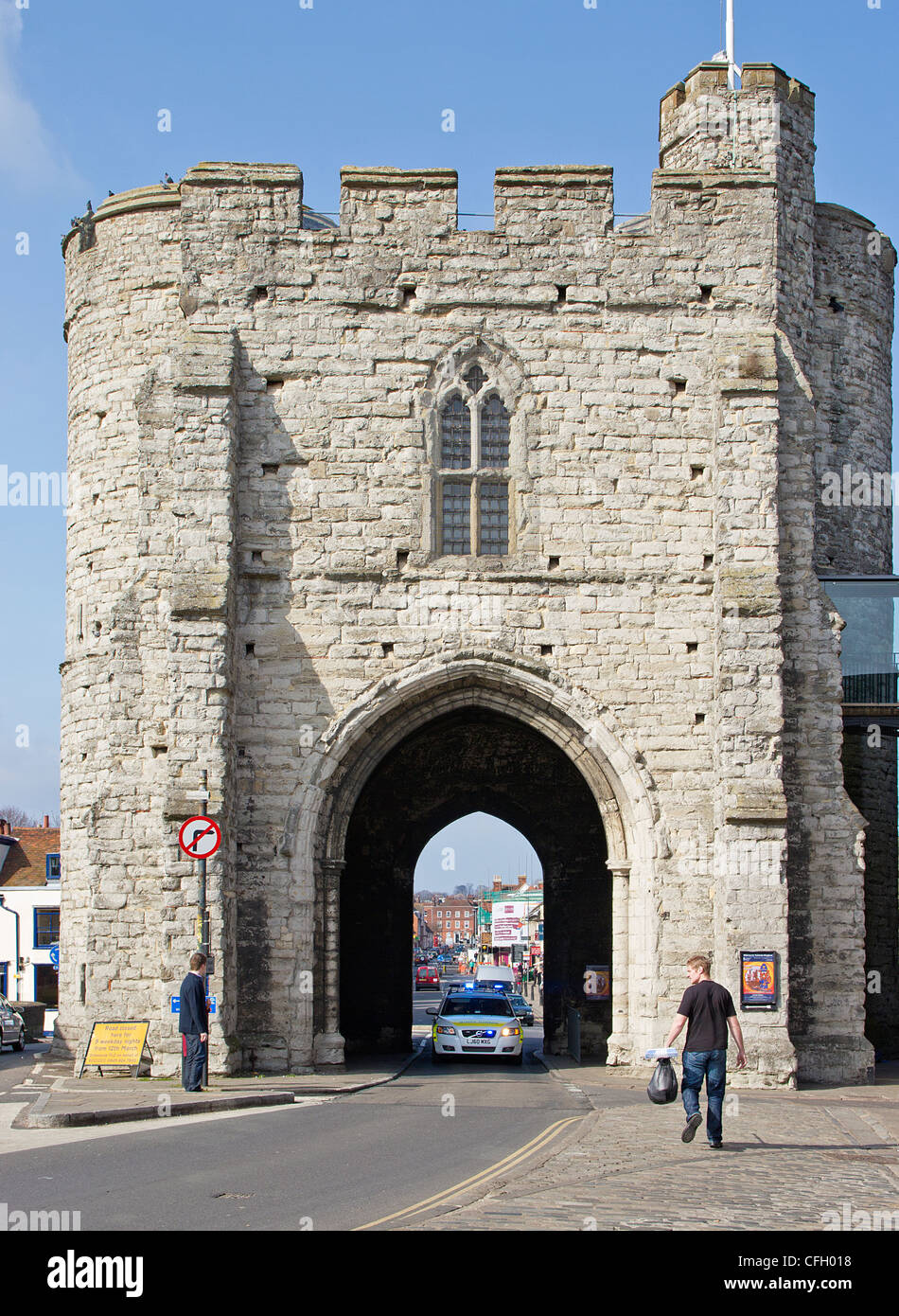 Canterbury Kent REGNO UNITO Westgate Towers Foto Stock