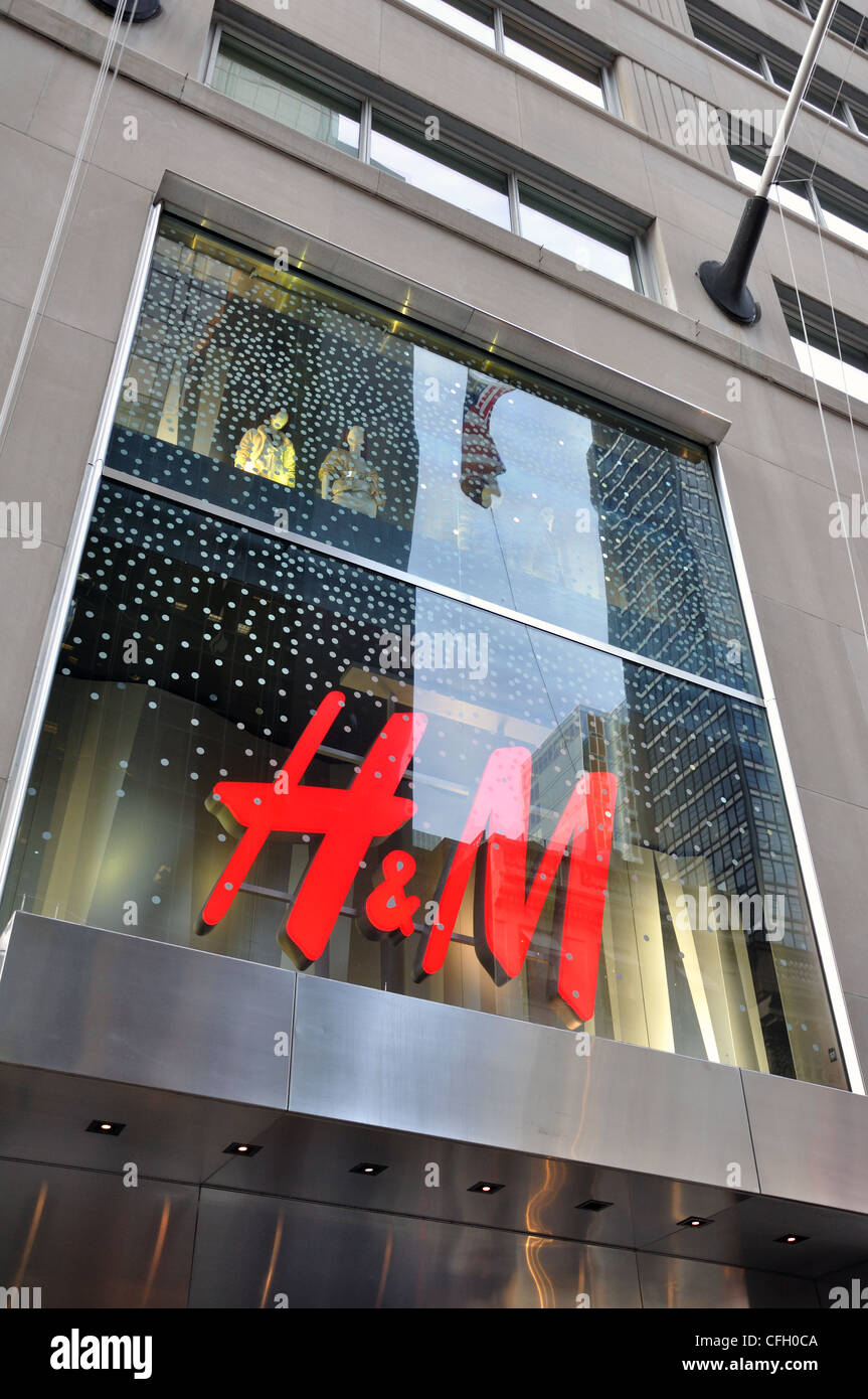 Store H&M, New York, Stati Uniti d'America Foto Stock