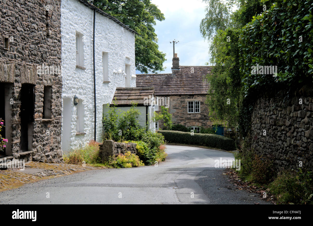 Cumbria Yorkshire Dales street view di birks cumbria Foto Stock