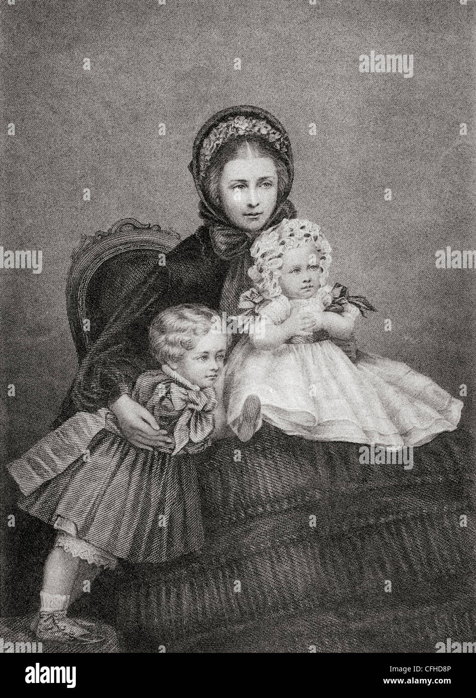 Victoria Princess Royal, 1840 - 1901. Imperatrice tedesca e Regina di Prussia come consorte di imperatore tedesco Federico III. Foto Stock
