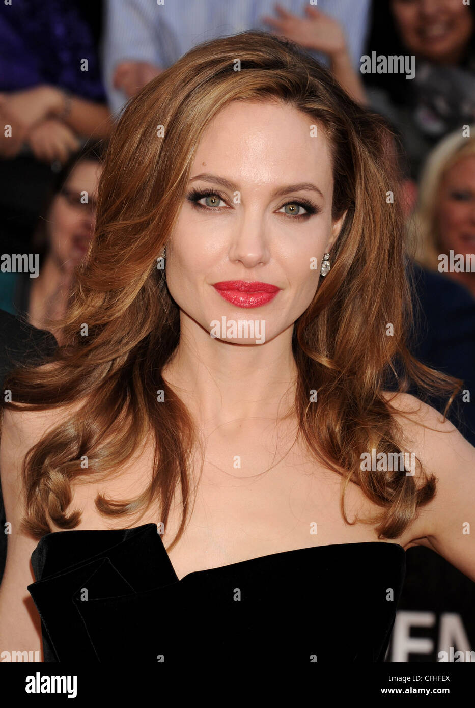 ANGELINA JOLIE US attrice cinematografica a Oscar nel febbraio 2012. Foto di Jeffrey Mayer Foto Stock