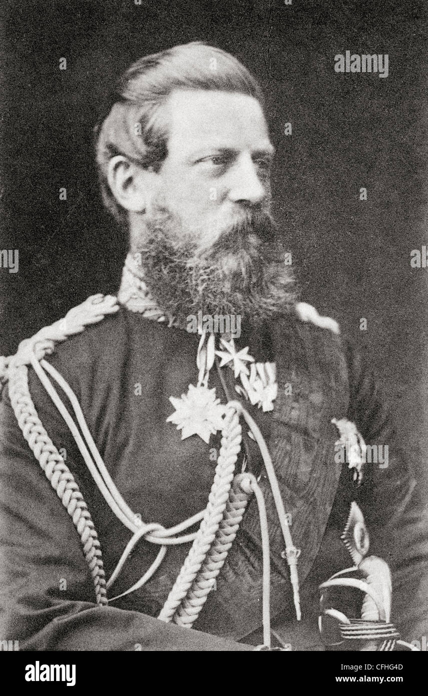 Federico III, 1831 - 1888. Il tedesco imperatore e re di Prussia. Foto Stock