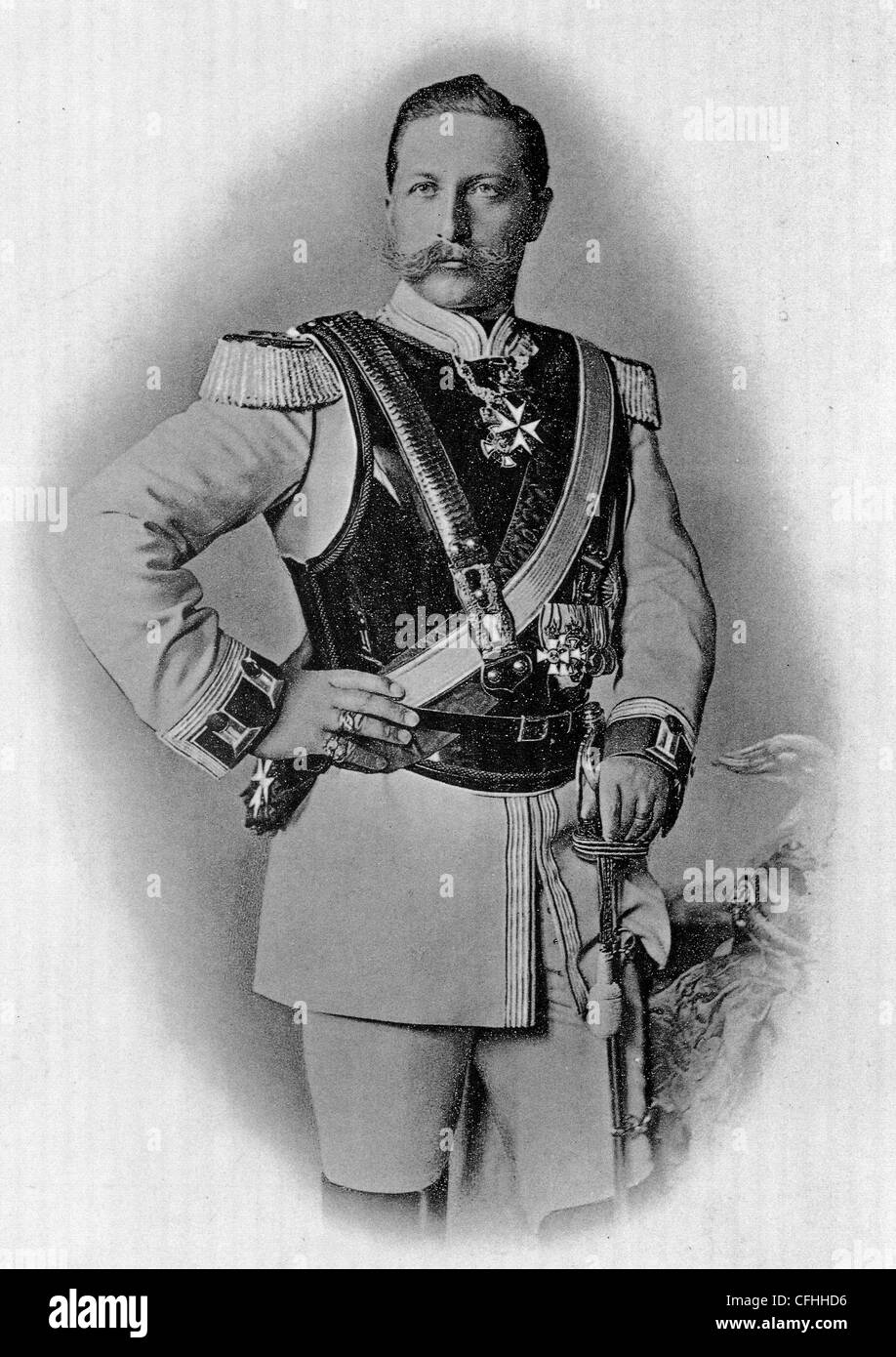 Il Kaiser Guglielmo II (1859-1941) imperatore tedesco Foto Stock