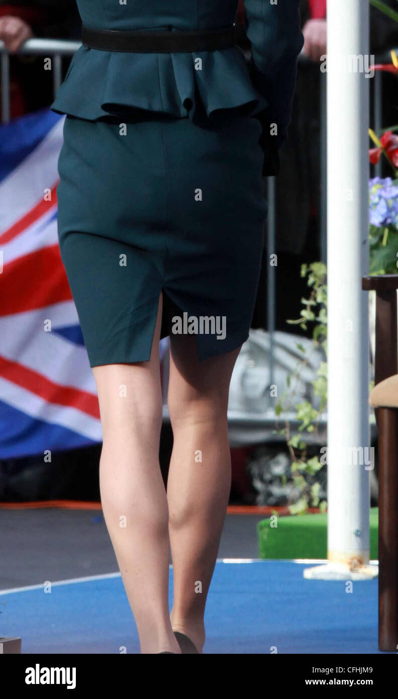 La duchessa di Cambridge alla De Montfort University,Leicester,Giovedì 8 marzo. Foto Stock