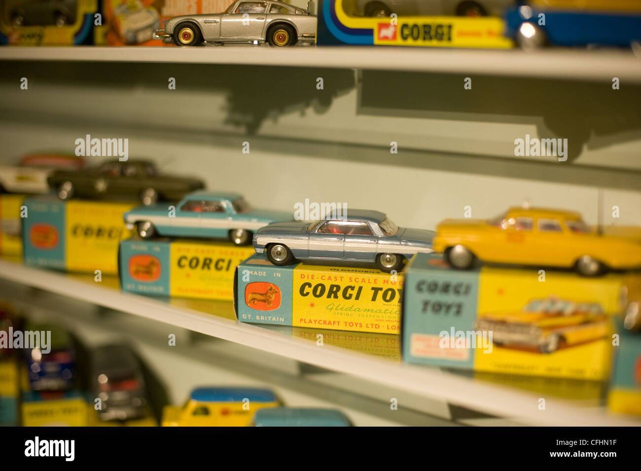 Giocattoli di Corgi Modello pressofuso di automobili giocattolo di Brighton e Museo di modello Foto Stock