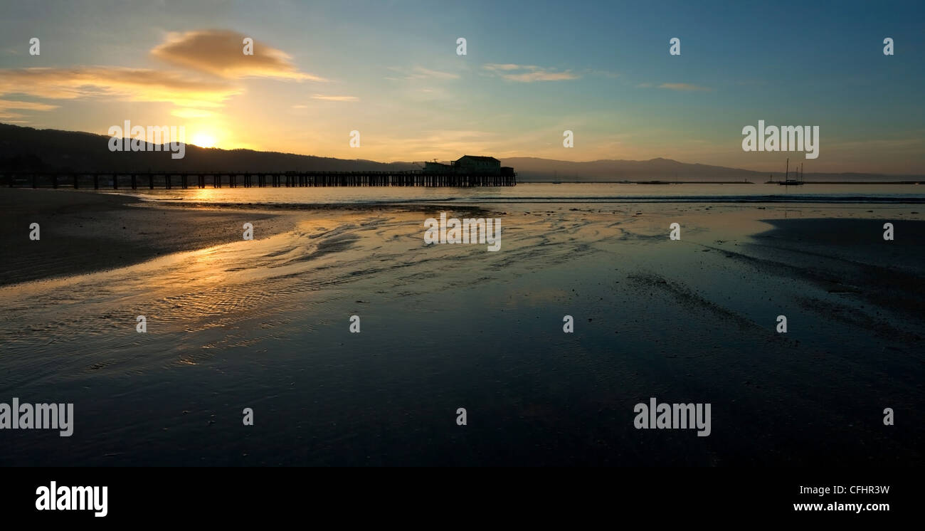 Bellissima alba su Half Moon Bay, California Foto Stock