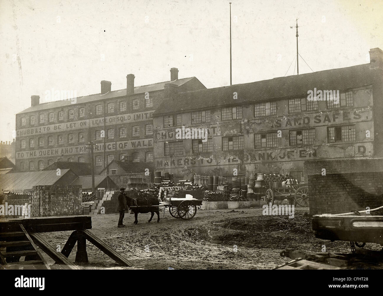 Chubb & Sons Lock & Safe Company Ltd, Ferroviaria Street, Wolverhampton, 1913. Foto Stock