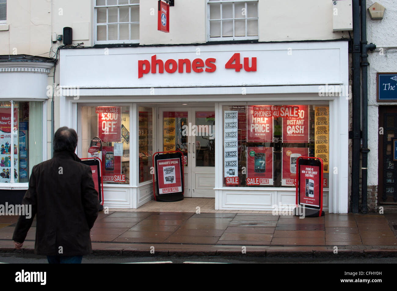 Phones 4u negozio Foto Stock