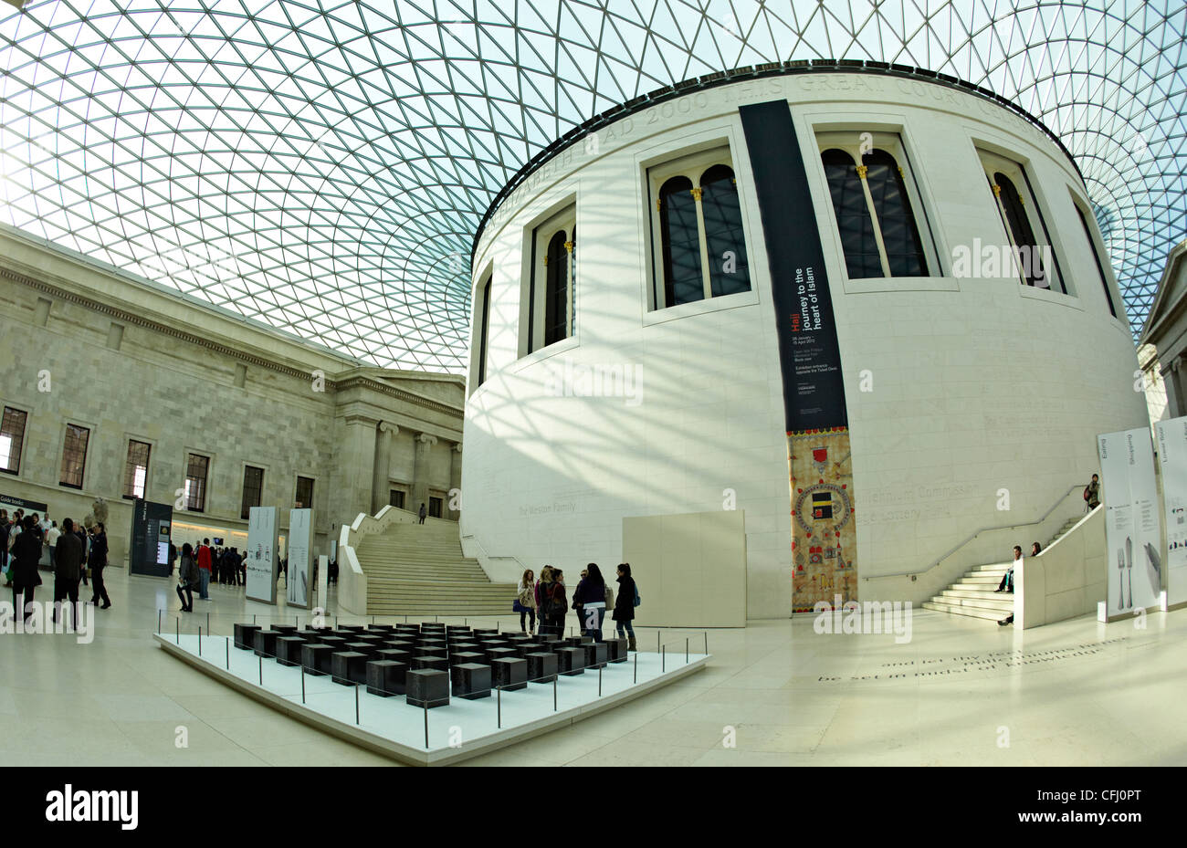 La Great Court del British Museum di Londra UK Europa Foto Stock