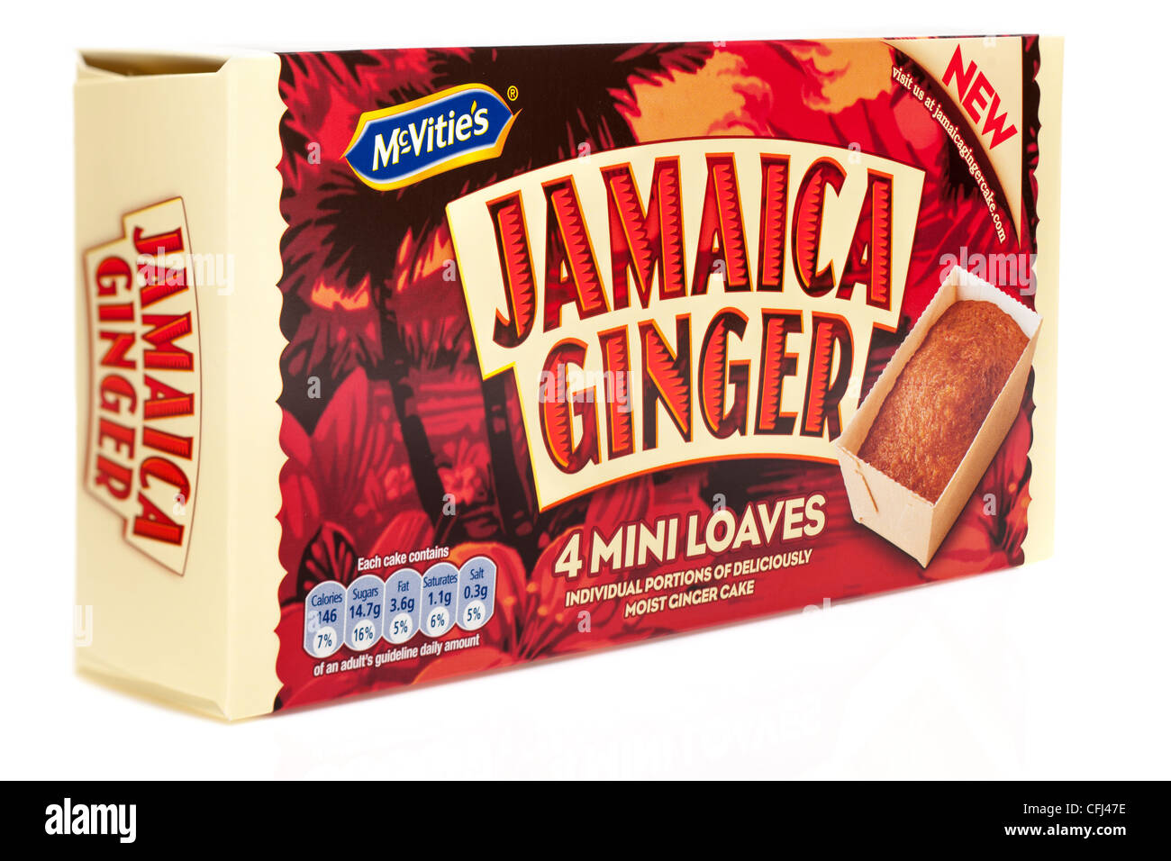 Scatola di Mcvites Giamaica dolci allo zenzero Foto Stock
