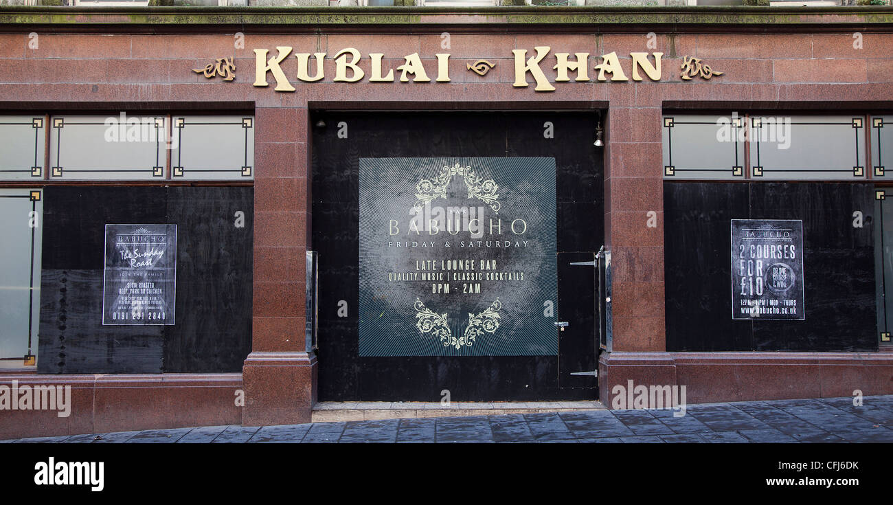 Kublai Khan cinese e ristorante mongolo, il lato, Quayside, Newcastle upon Tyne Foto Stock