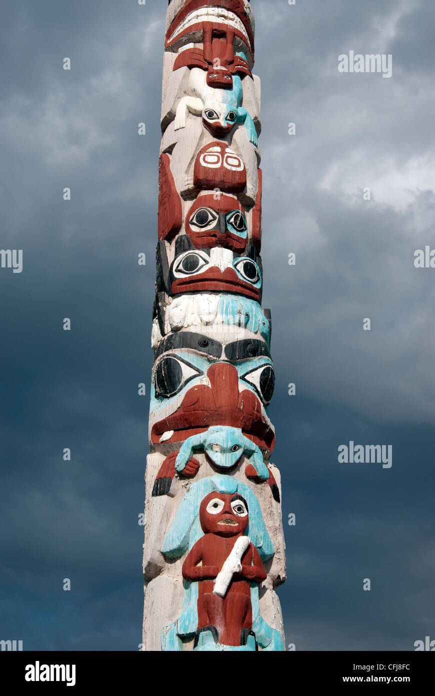 Palo di totem Foto Stock