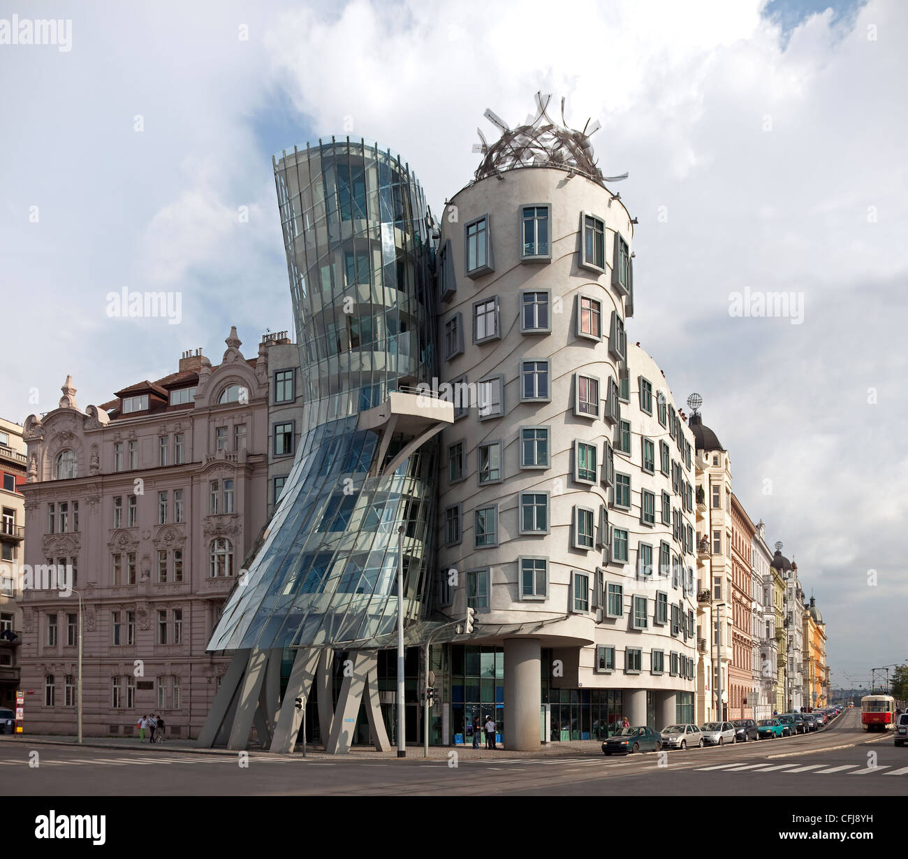 La Casa danzante edificio nel centro di Praga, Repubblica Ceca Foto Stock