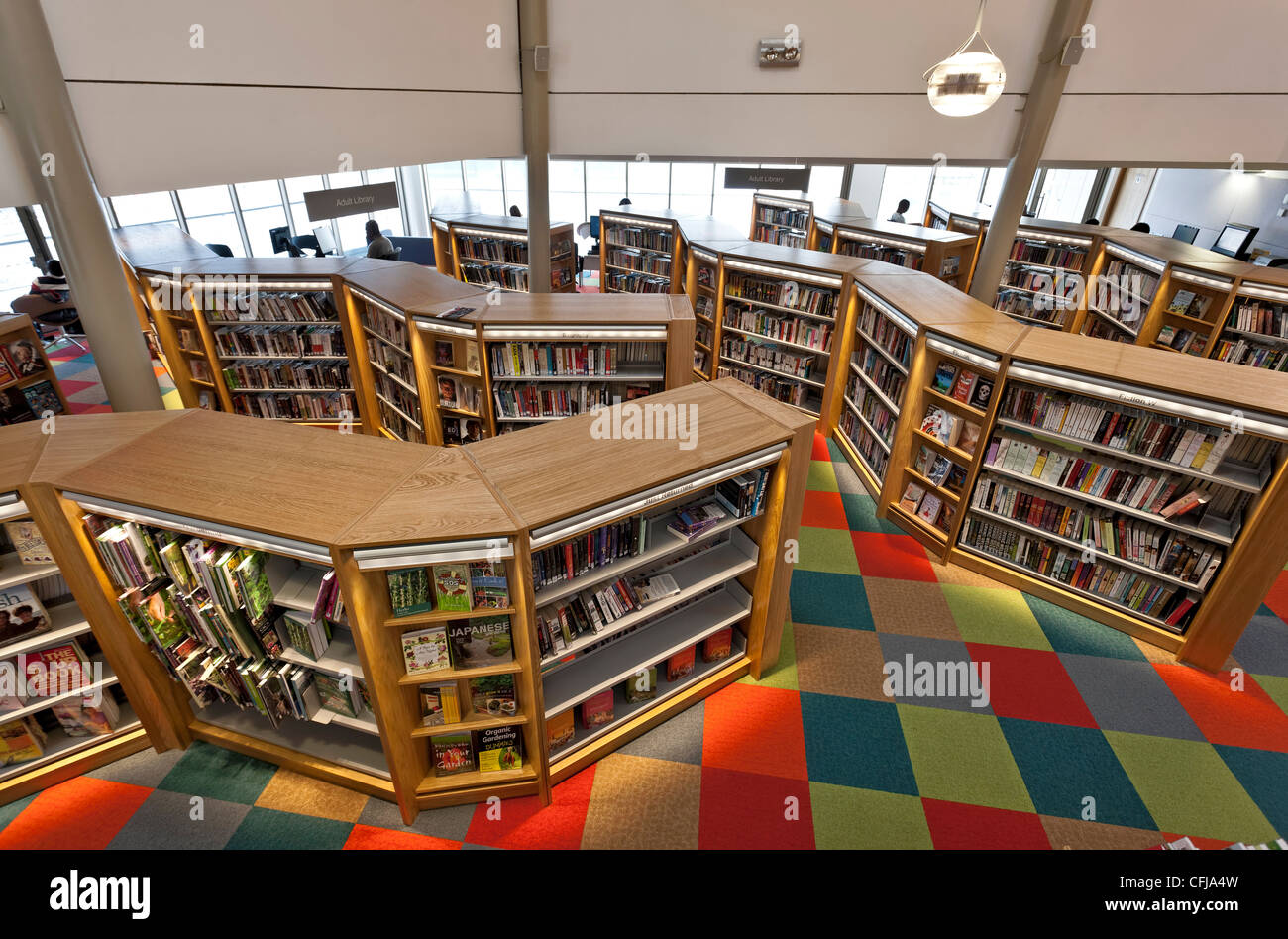 Canada Water Biblioteca a Surrey Quays, Londra. Foto Stock