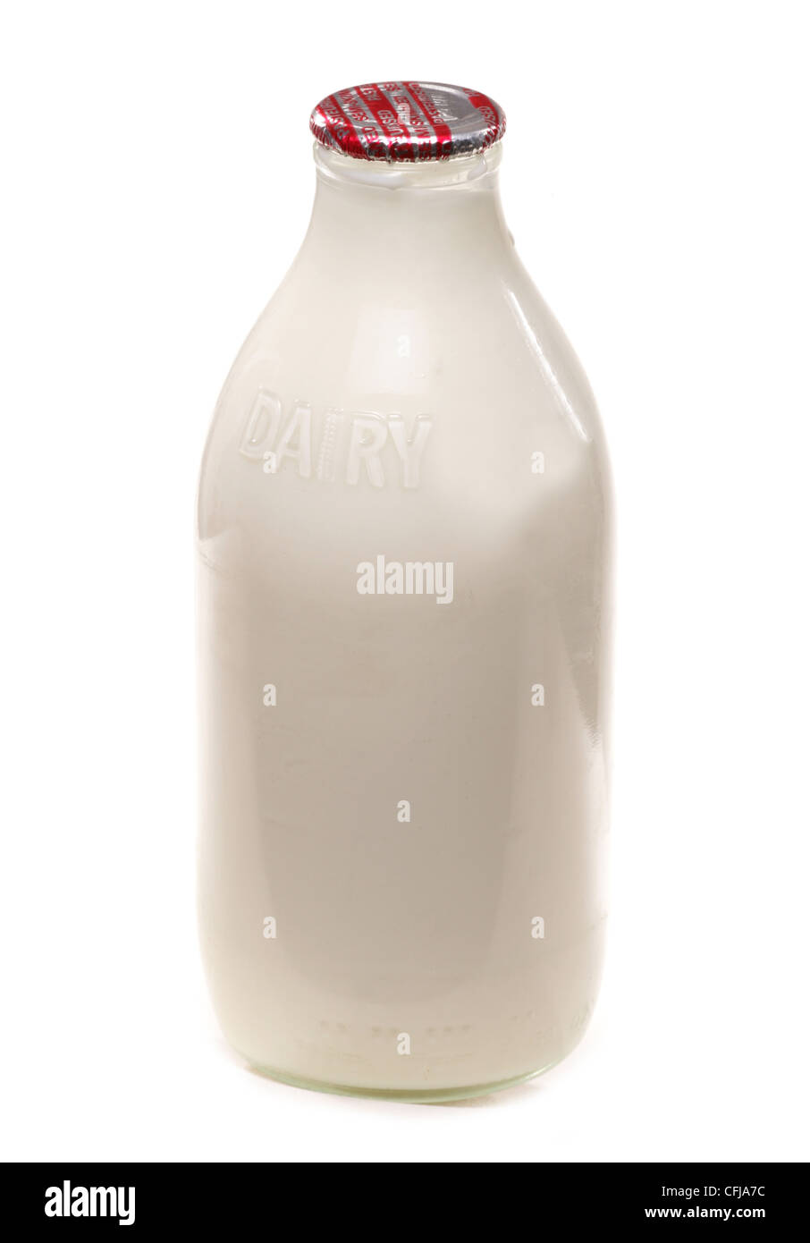 La pinta di latte di esclusione di studio Foto Stock