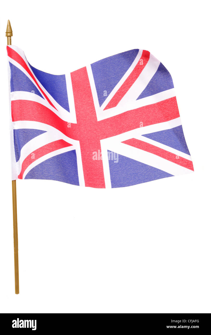 Union Jack flag studio ritaglio Foto Stock