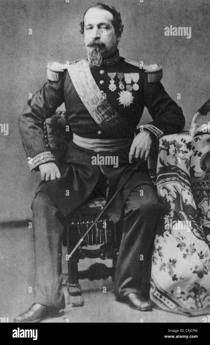 Napoleone III (1808-1873) regola il rof il secondo impero francese Foto Stock
