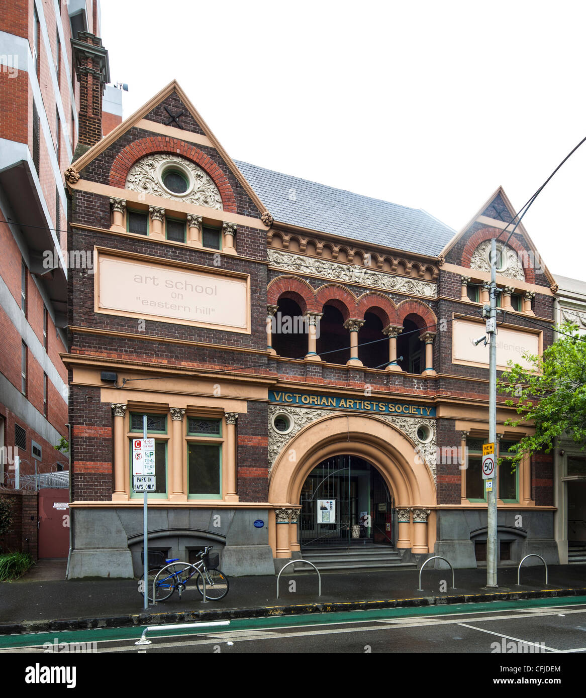 Artisti vittoriano edificio della società, 430 Albert Street, East Melbourne, Victoria, Australia Foto Stock