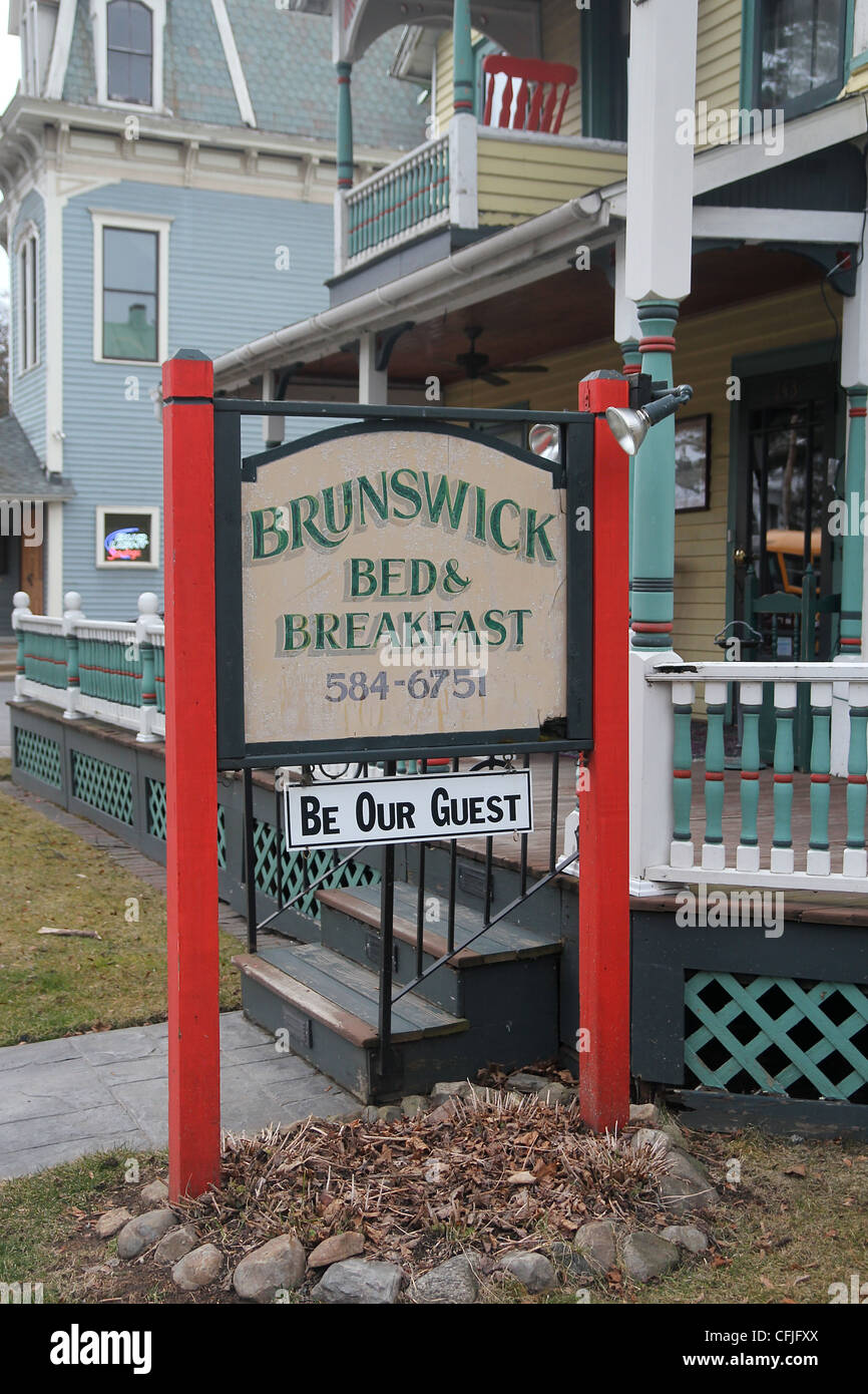 Brunswick bed and breakfast, a Saratoga Springs, new york Foto Stock