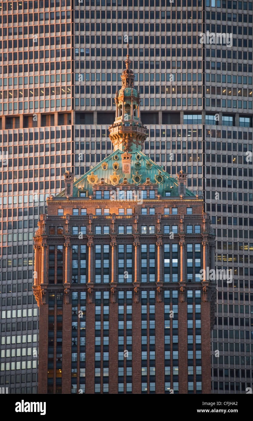 Helmsley edificio contro Metlife Building, New York, Stati Uniti d'America Foto Stock