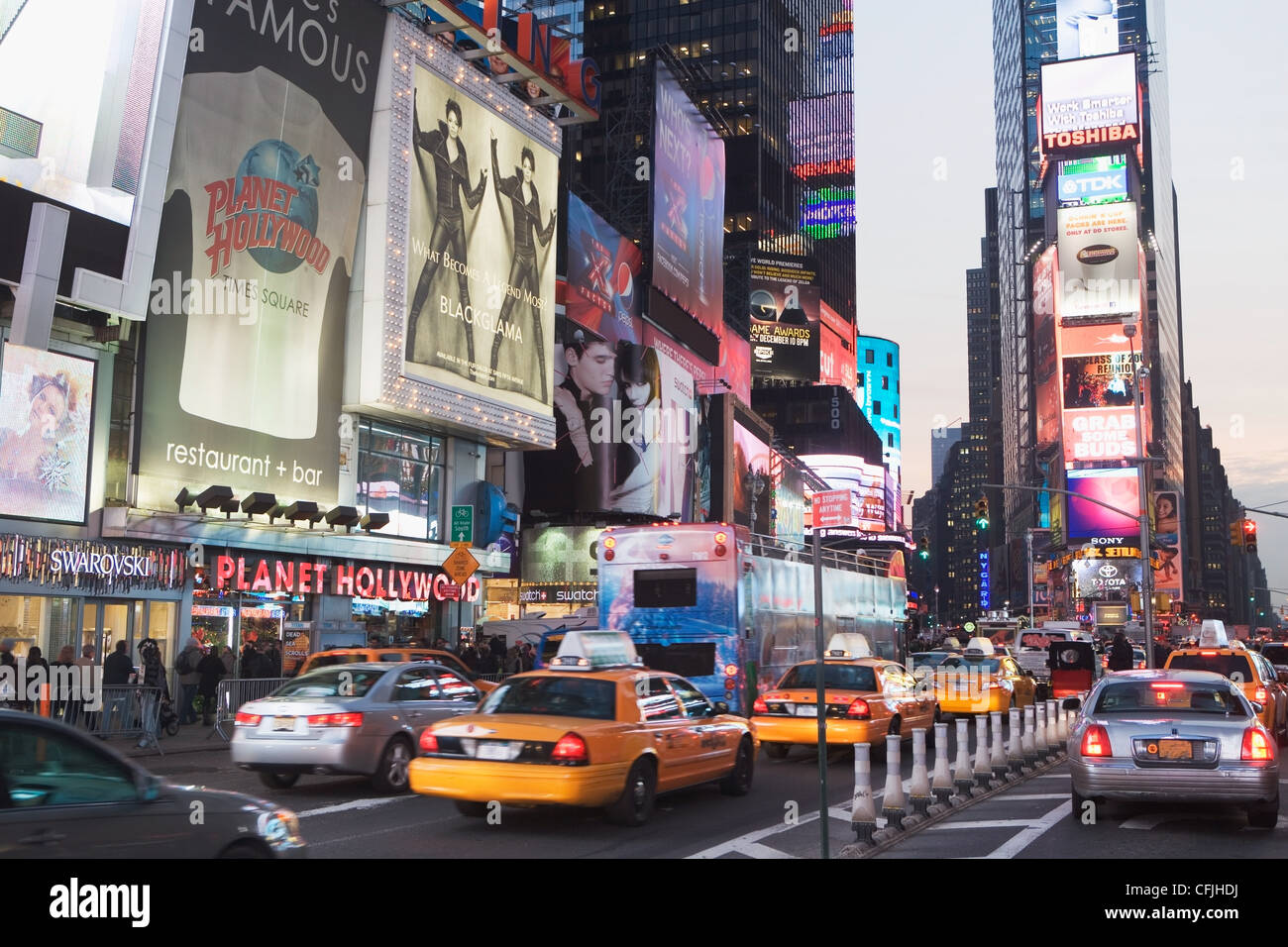 Times Square di New York City, Stati Uniti d'America Foto Stock