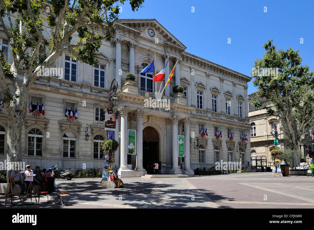Hotel de Ville (municipio), Avignone, Provence, Francia Foto Stock