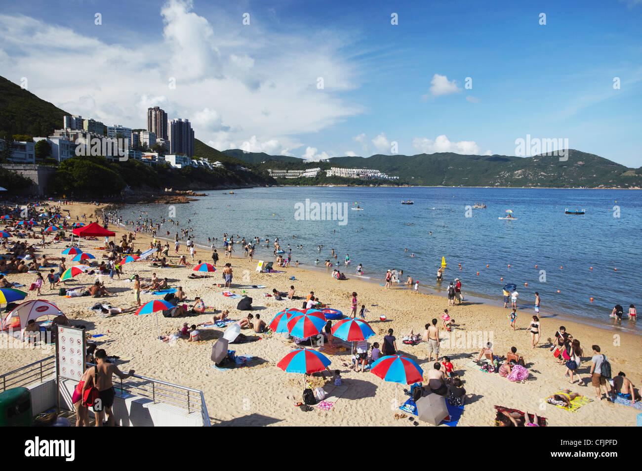 Stanley spiaggia principale, l'Isola di Hong Kong, Hong Kong, Cina, Asia Foto Stock