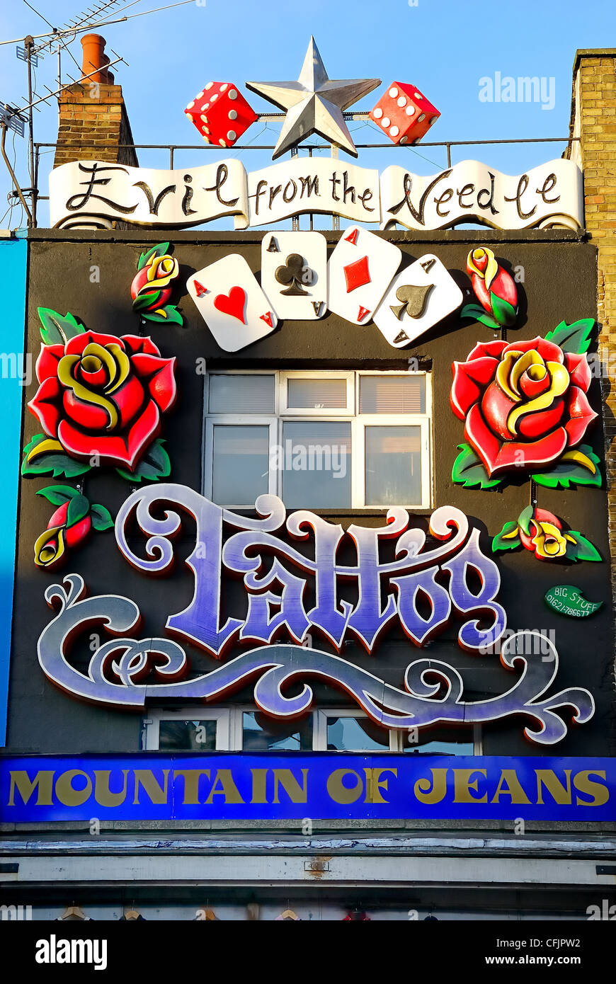 Londra : Camden Town. La cittadina di Camden è il cuore della cultura punk a Londra. Foto Stock