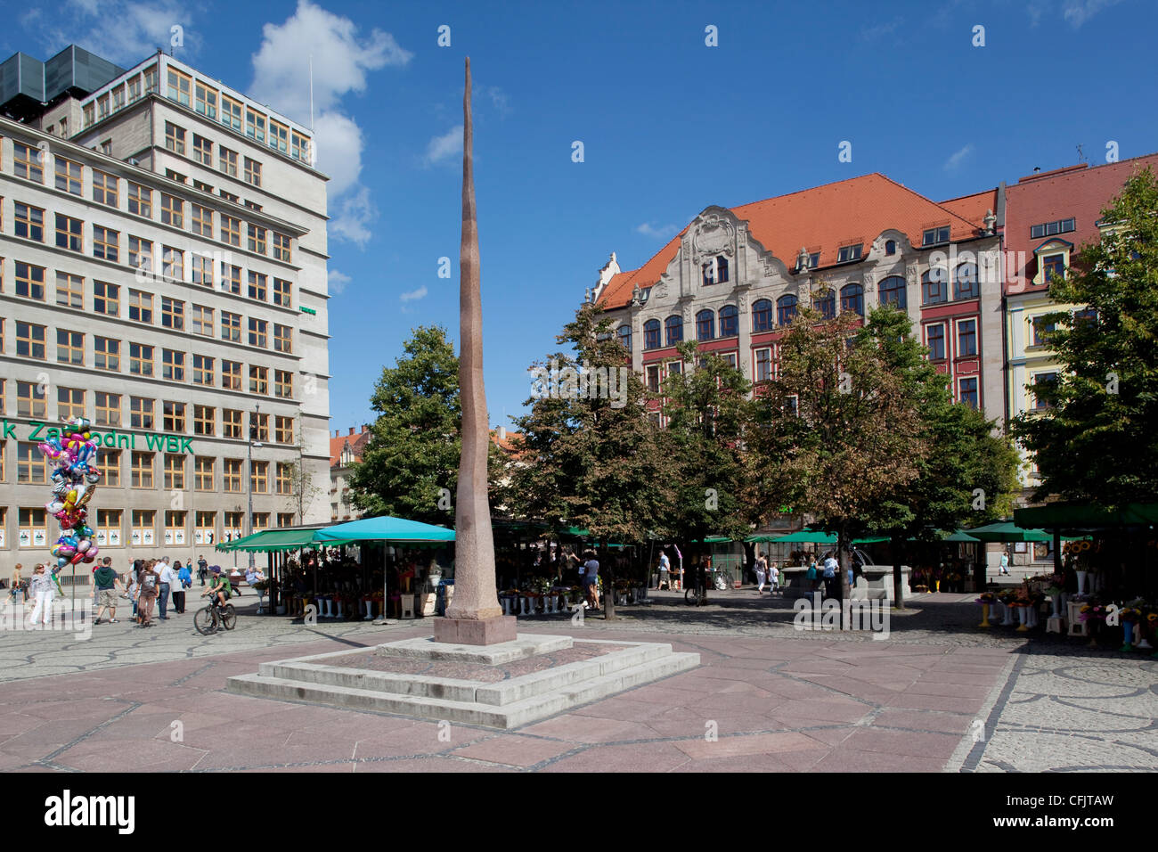 Sale, Piazza della Città Vecchia, Wroclaw, Slesia, Polonia, Europa Foto Stock