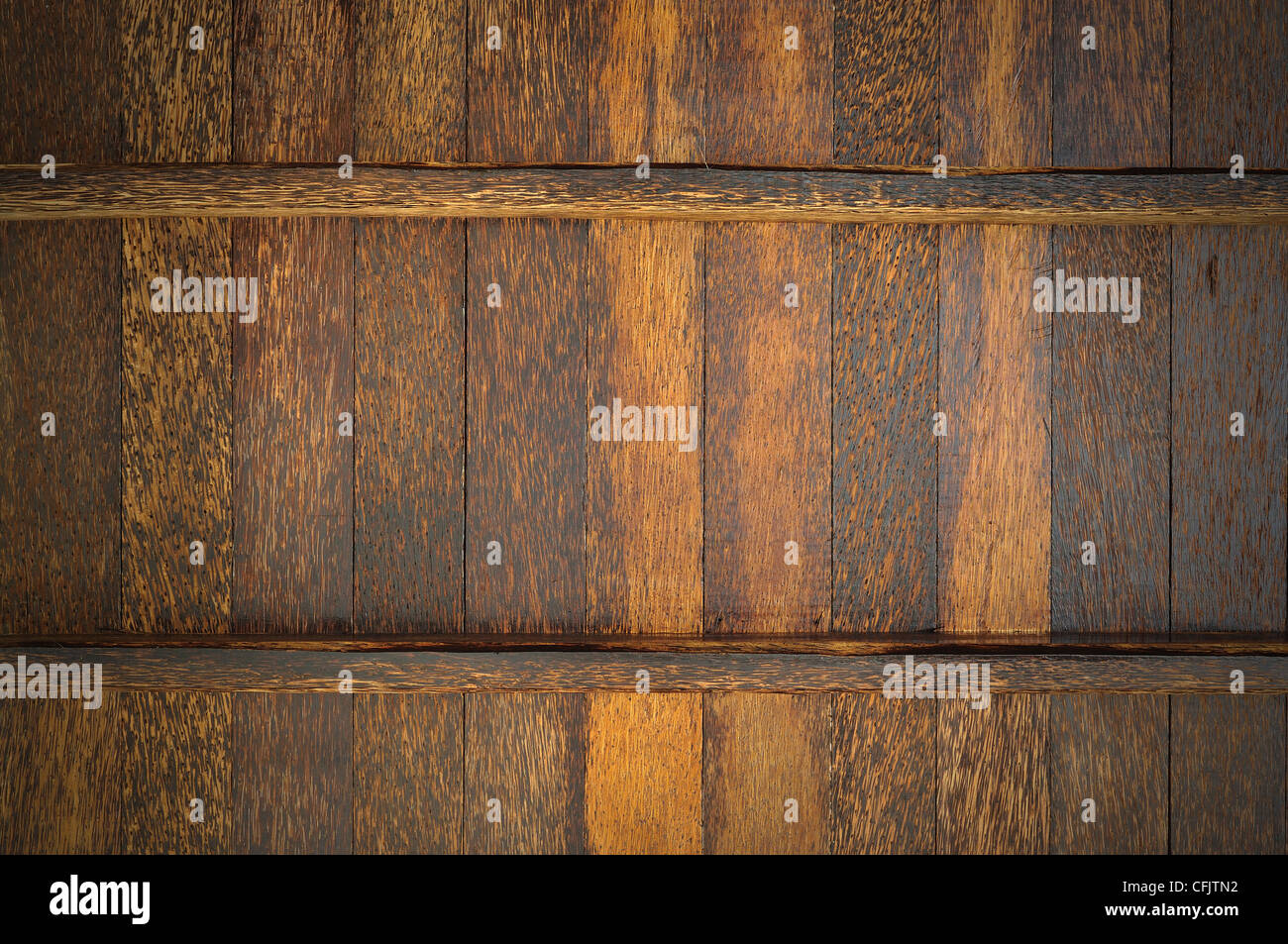 Palmyra Palm parete in legno Foto Stock