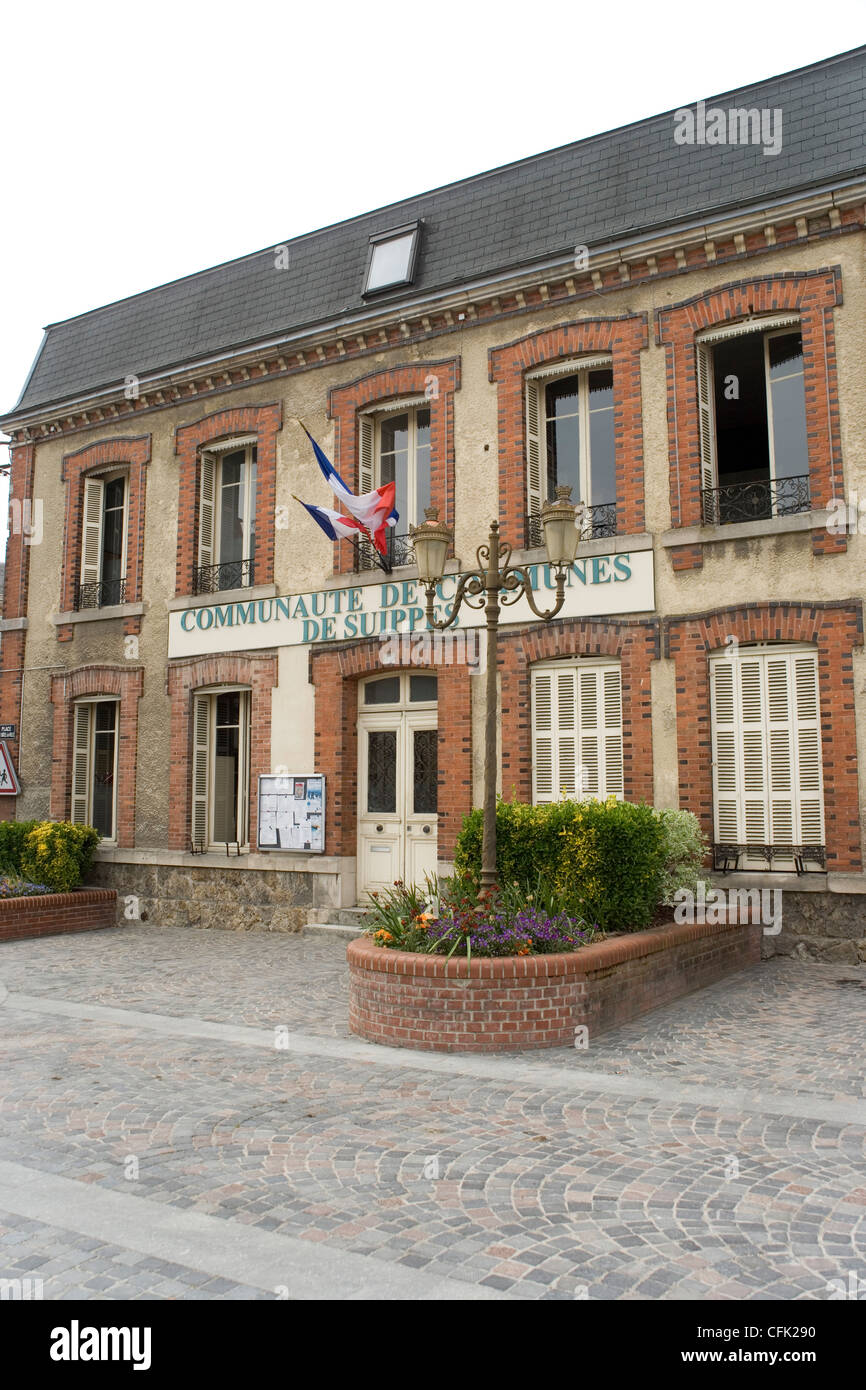 Communauté de communes edificio Suippes in Francia Foto Stock