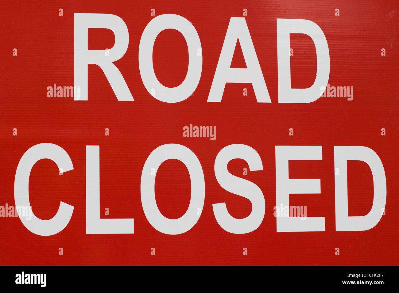 Strada chiusa segno Foto Stock