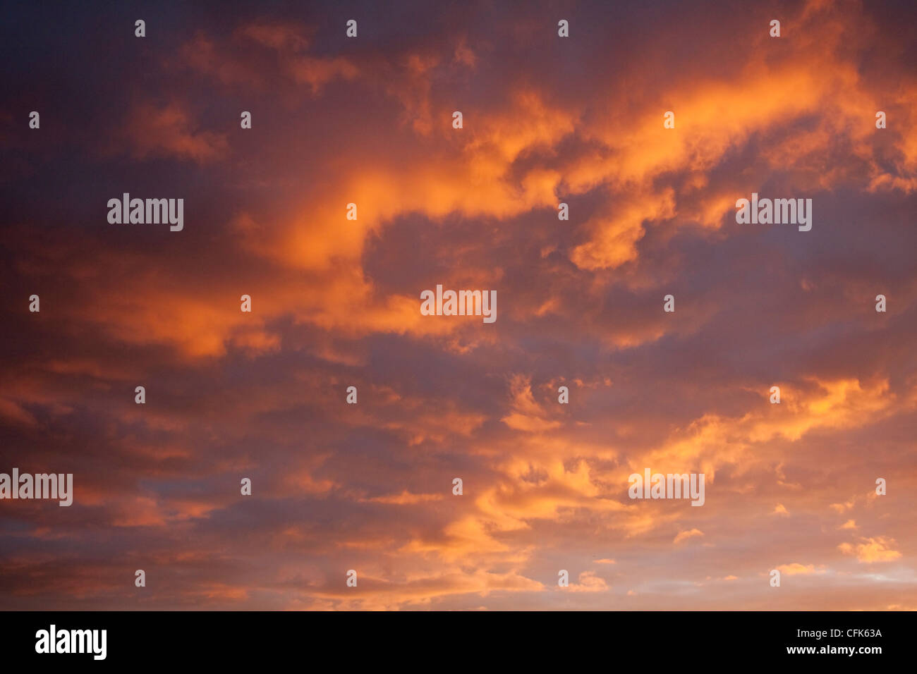 Cielo rosso Foto Stock