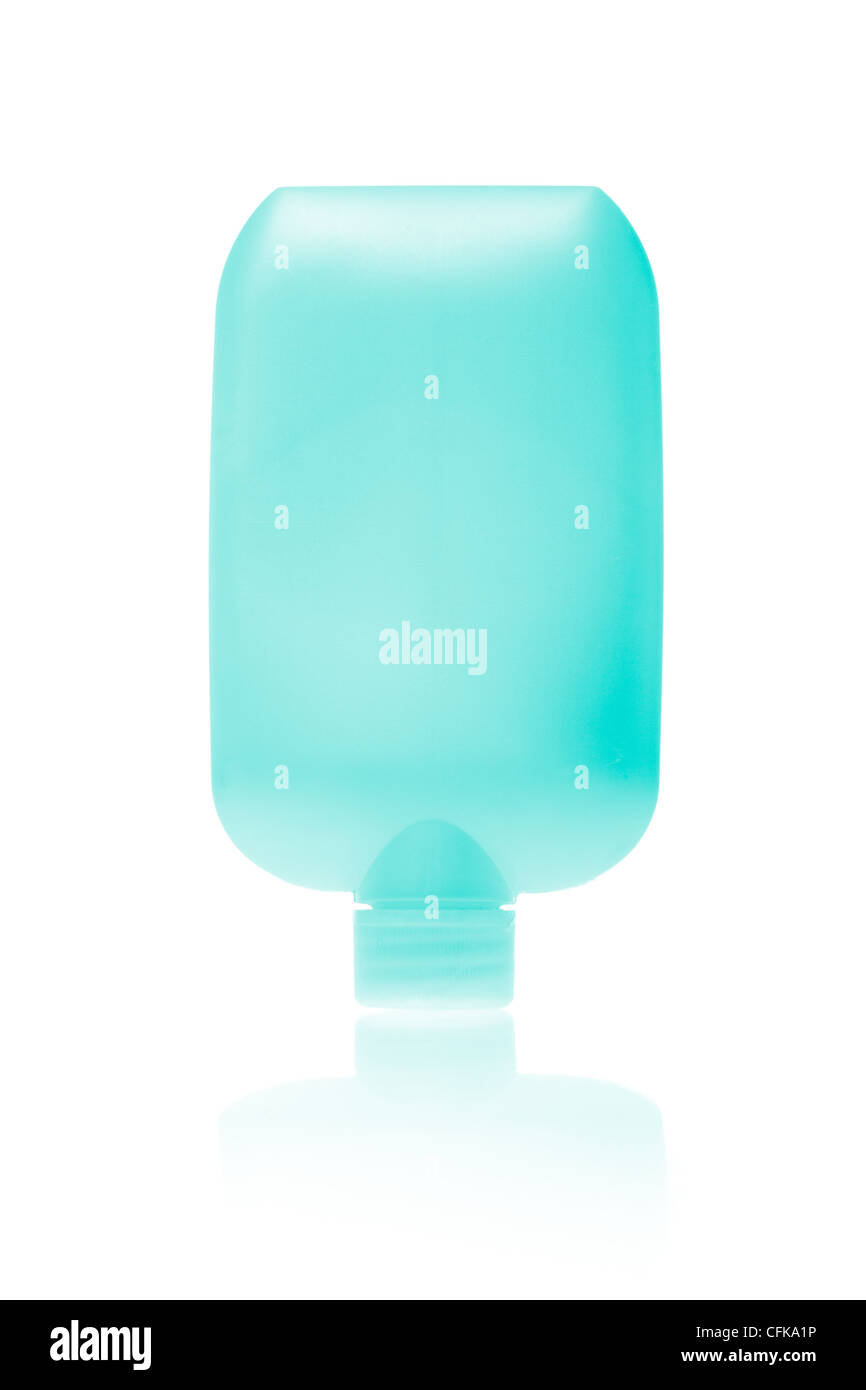 Bottiglia di cosmetici isolati su sfondo bianco Foto Stock