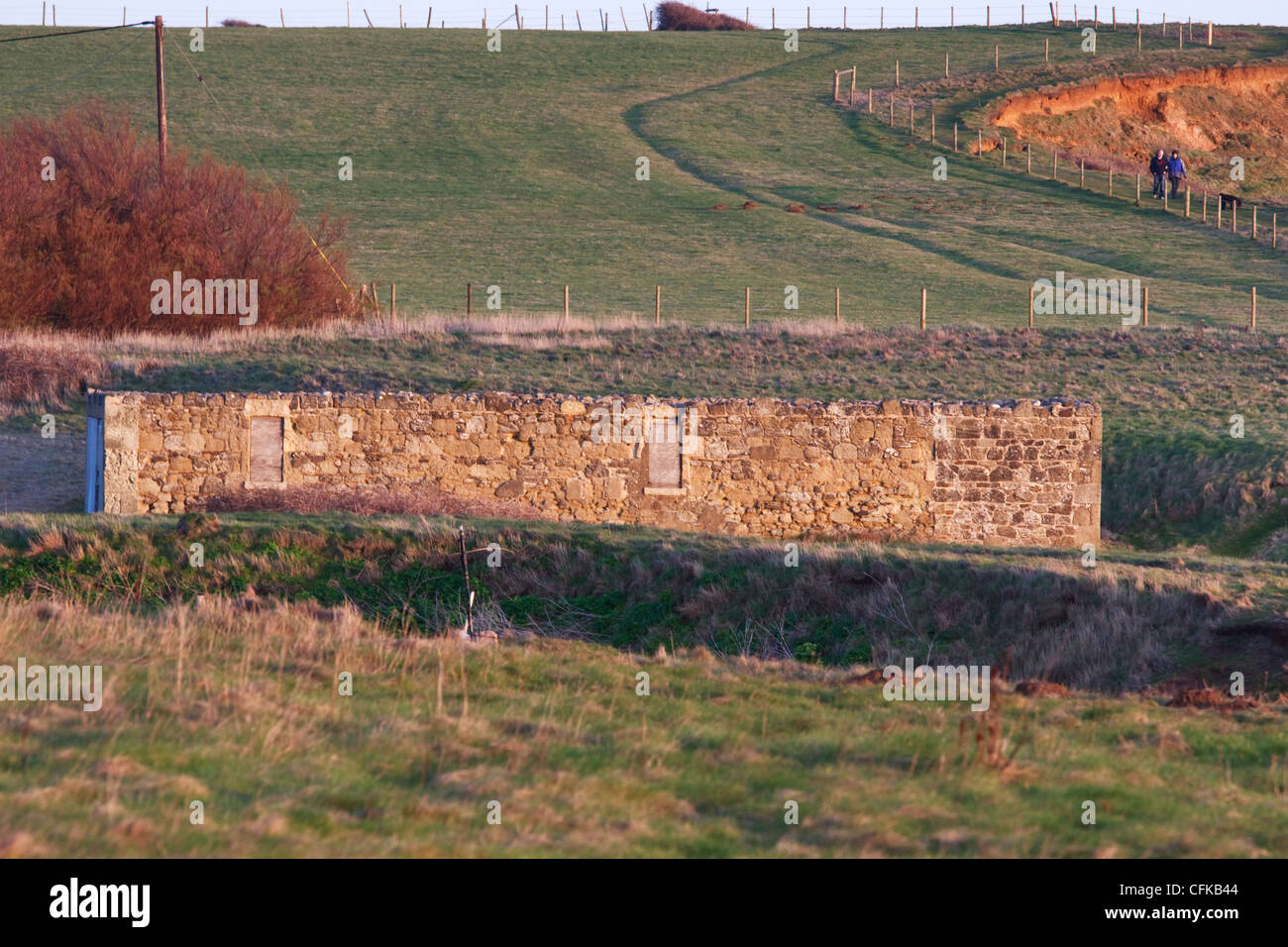 La vecchia stazione di salvataggio a Brooke sull'Isola di Wight Foto Stock