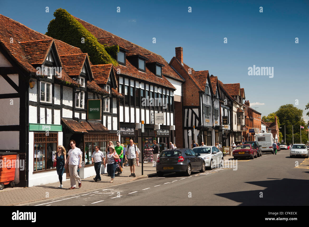 Warwickshire, Stratford on Avon, Sheep Street Foto Stock