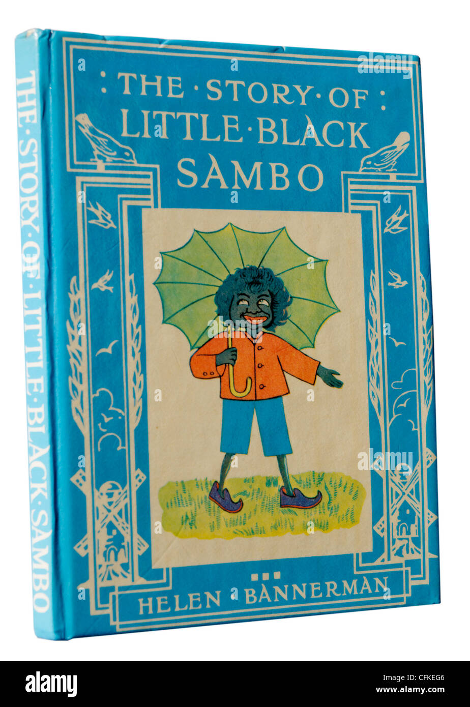 Little Black Sambo da Helen Bannerman, una edizione originale che mostra i disegni che sono stati ritenuti offensivi Foto Stock