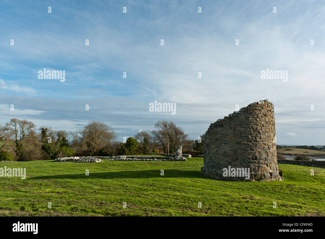 Nendrum sito monastico, Co Down, Irlanda del Nord Foto Stock