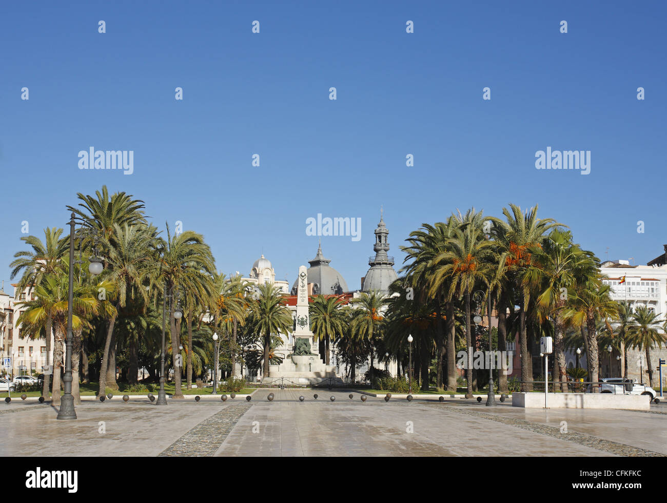 Il monumento agli eroi di Santiago de Cuba e Cavite (1923) , Cartagena, Spagna Foto Stock