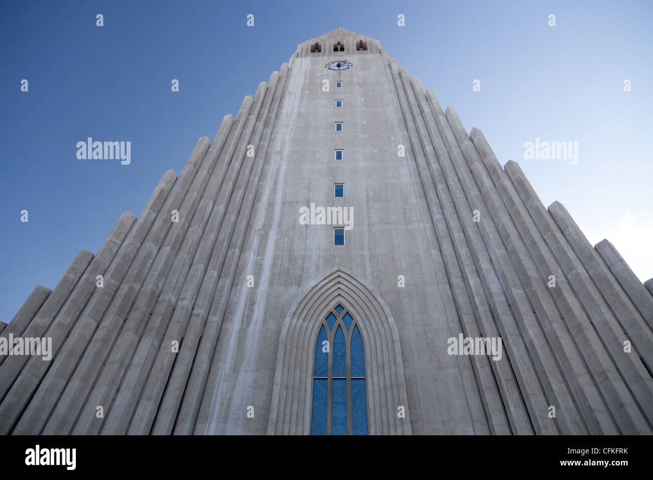 Hallgrimskirkja nella Cattedrale di Reykjavik, Islanda Foto Stock