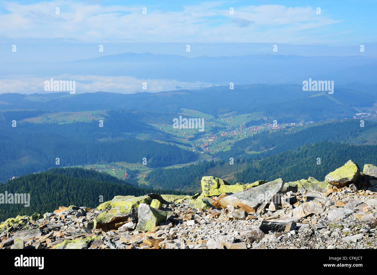 Carpazi da sopra. Foto Stock