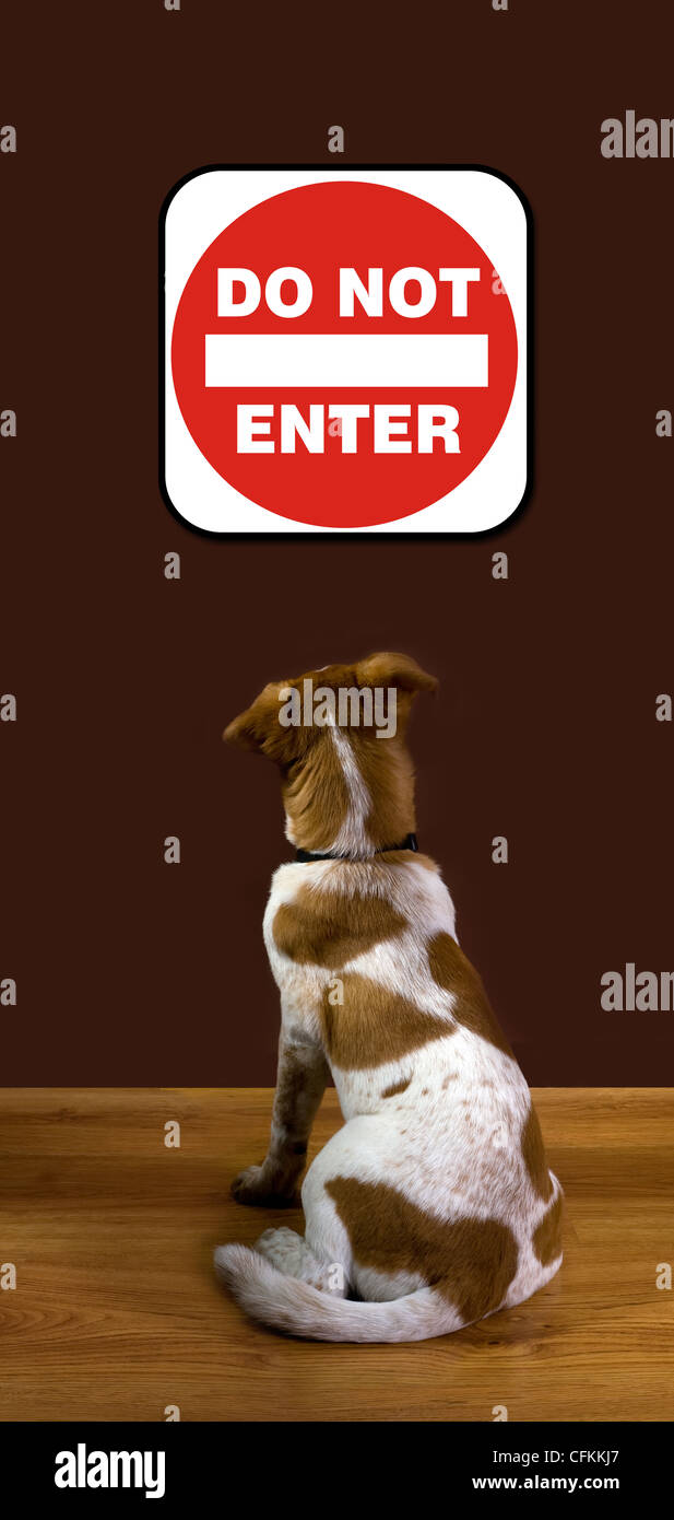 Non entrare. Foto Stock