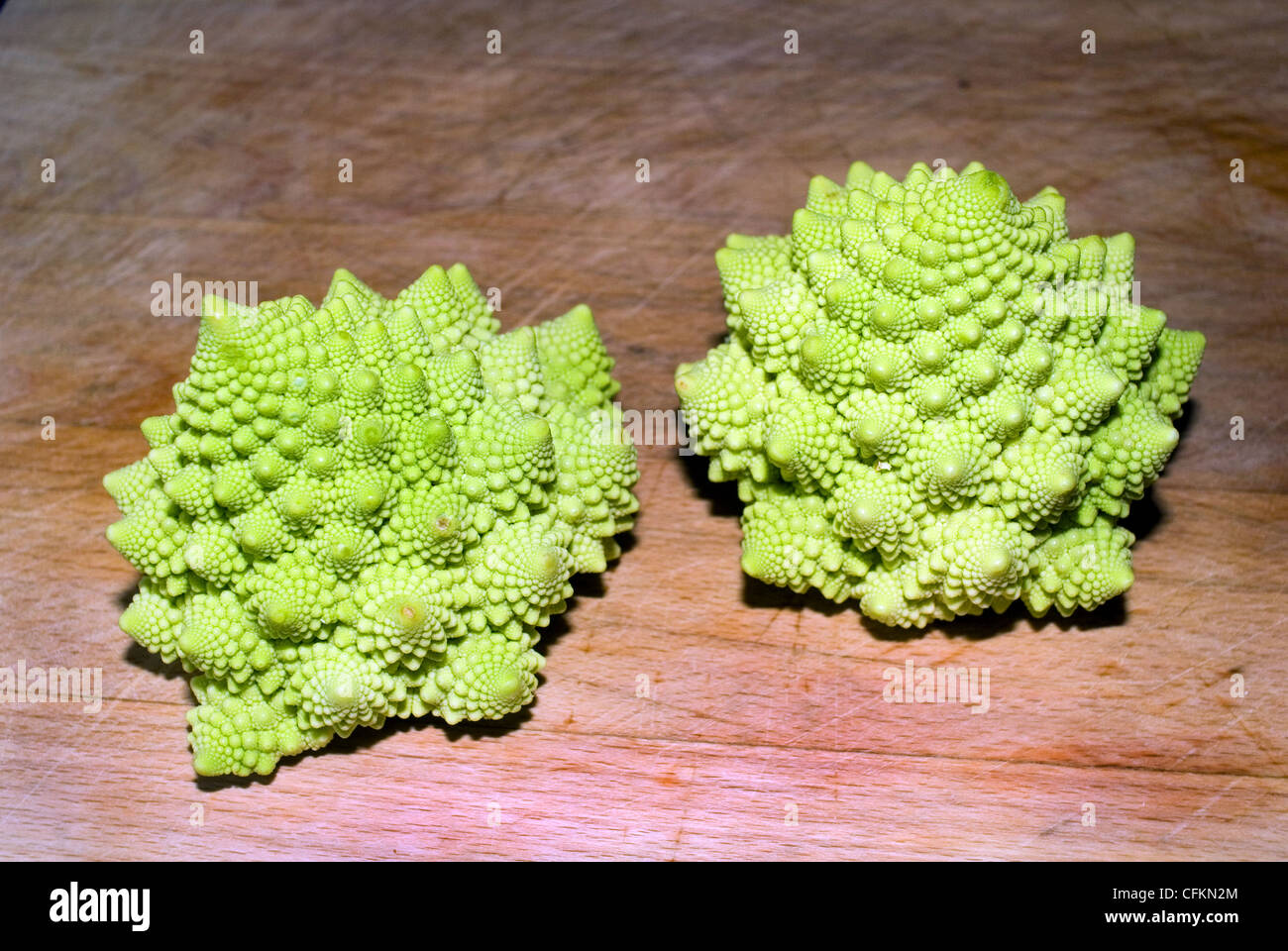 Broccoli rumeni, ortaggi biologici Foto Stock