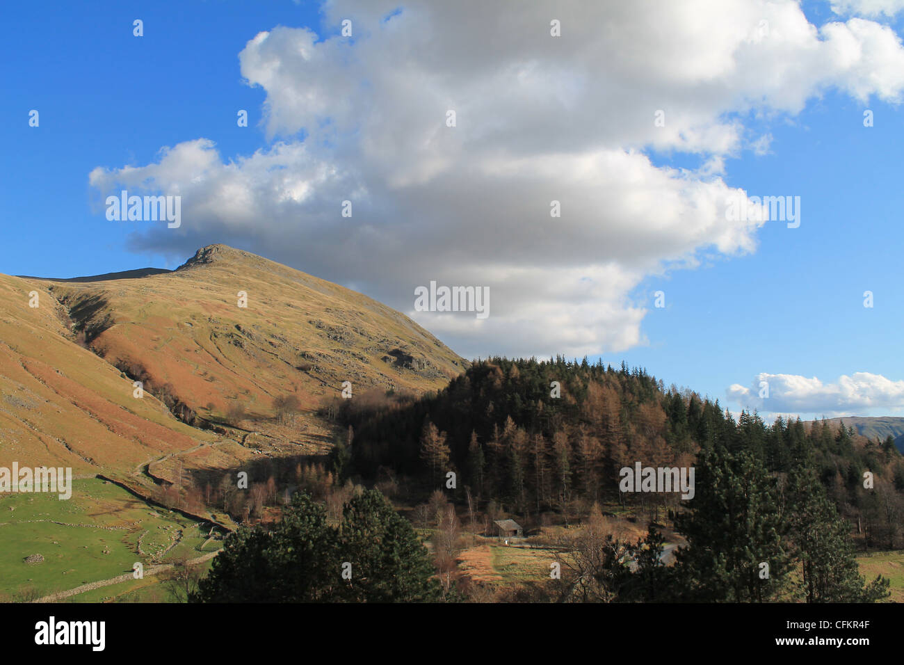 Helvellyn nel Lakedistrict, Cumbria. Foto Stock