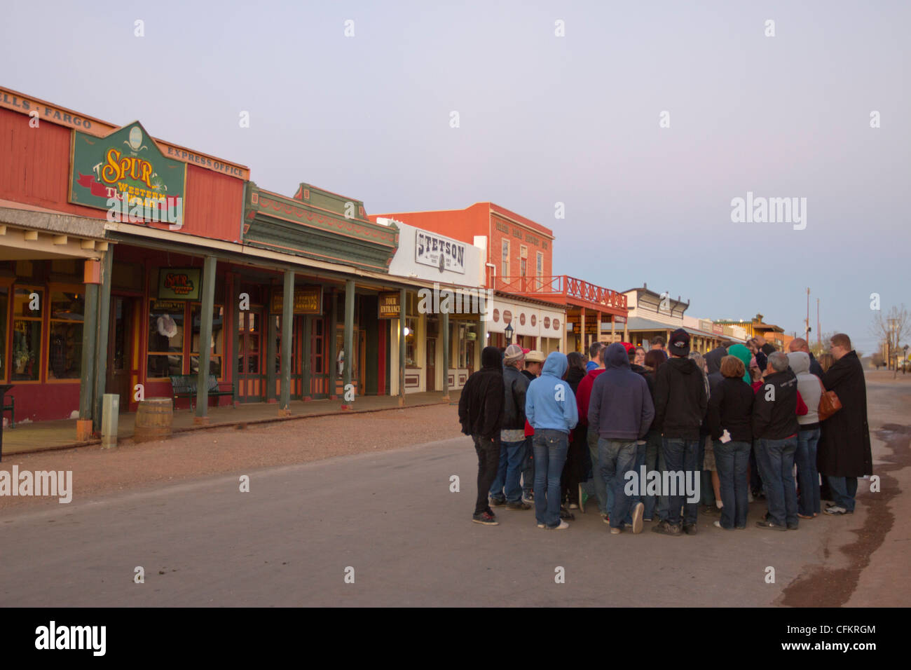 Città storica di lapide, Arizona. Foto Stock