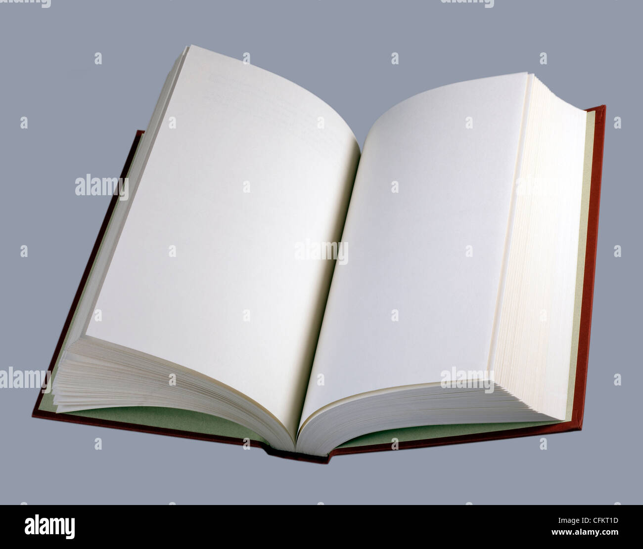 Prenota, aprire con pagine bianche Foto Stock