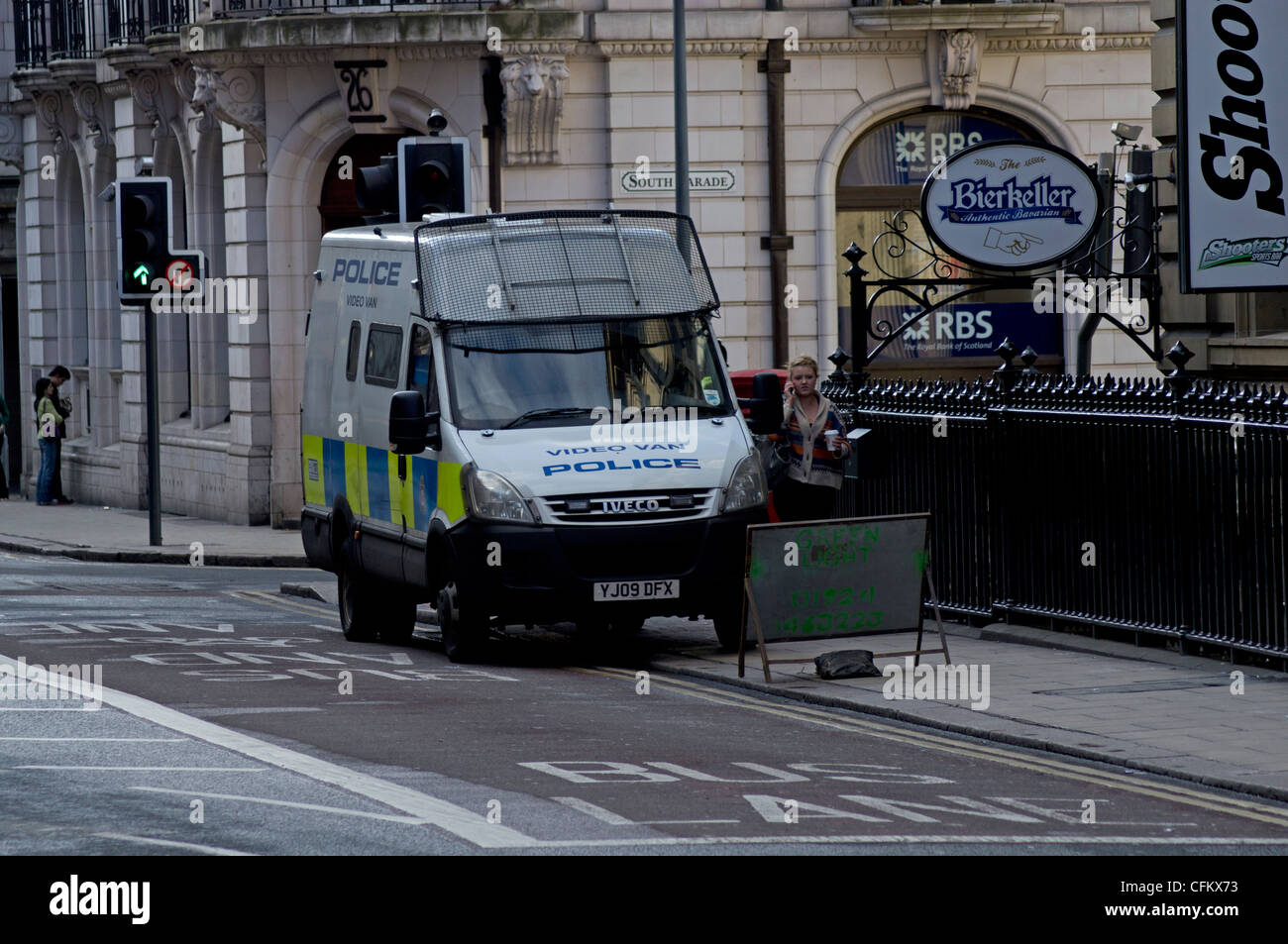 Disaster esercitazione in Leeds City Centre Foto Stock