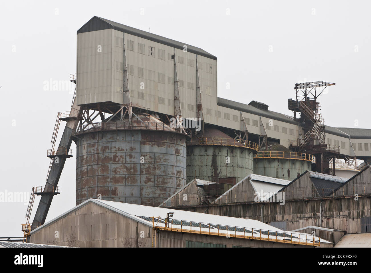 La Tata di carbonato di sodio di pianta a Winnington, Cheshire Foto Stock