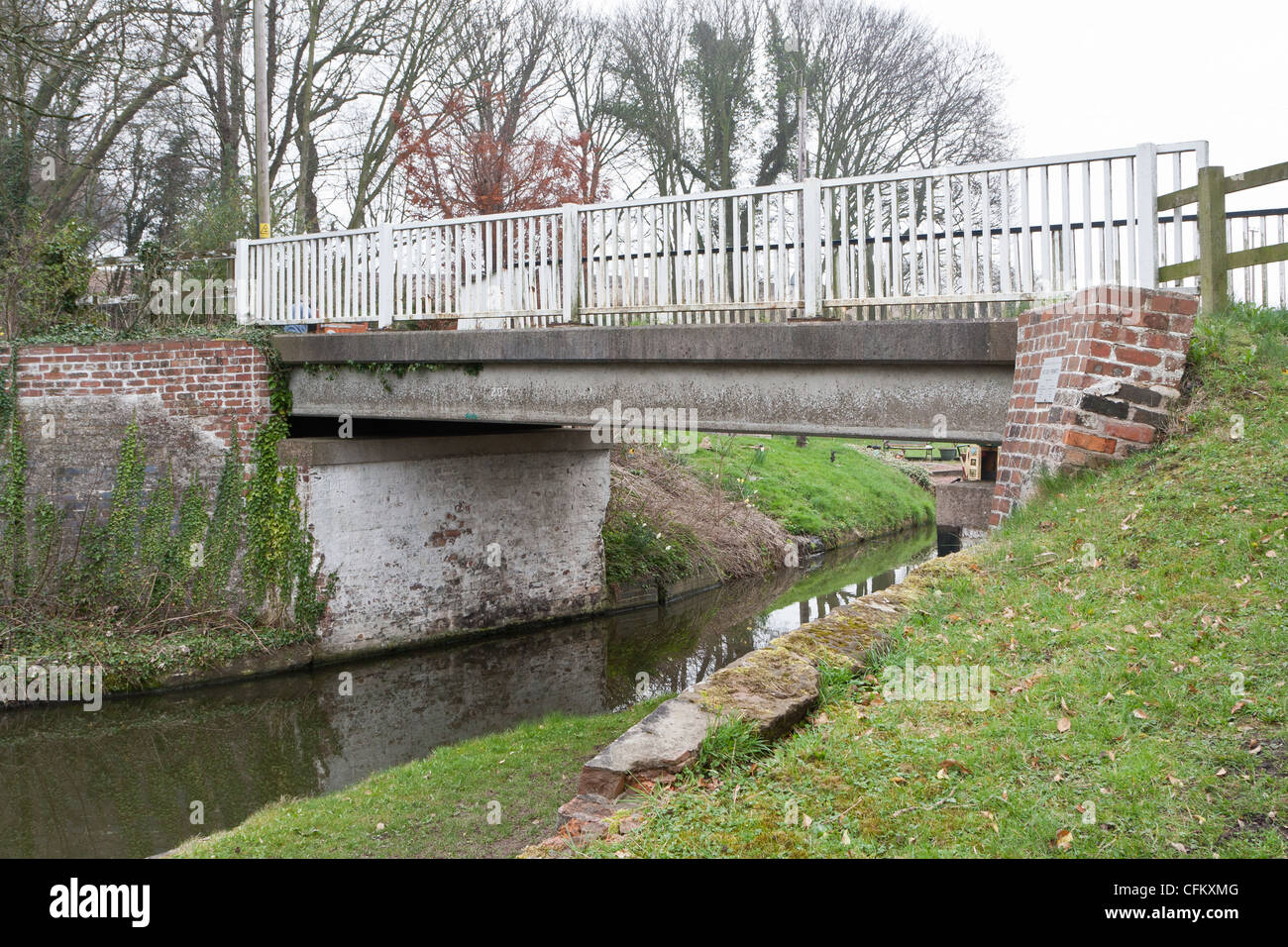 Ponte sul canal Trent-Mersey Foto Stock