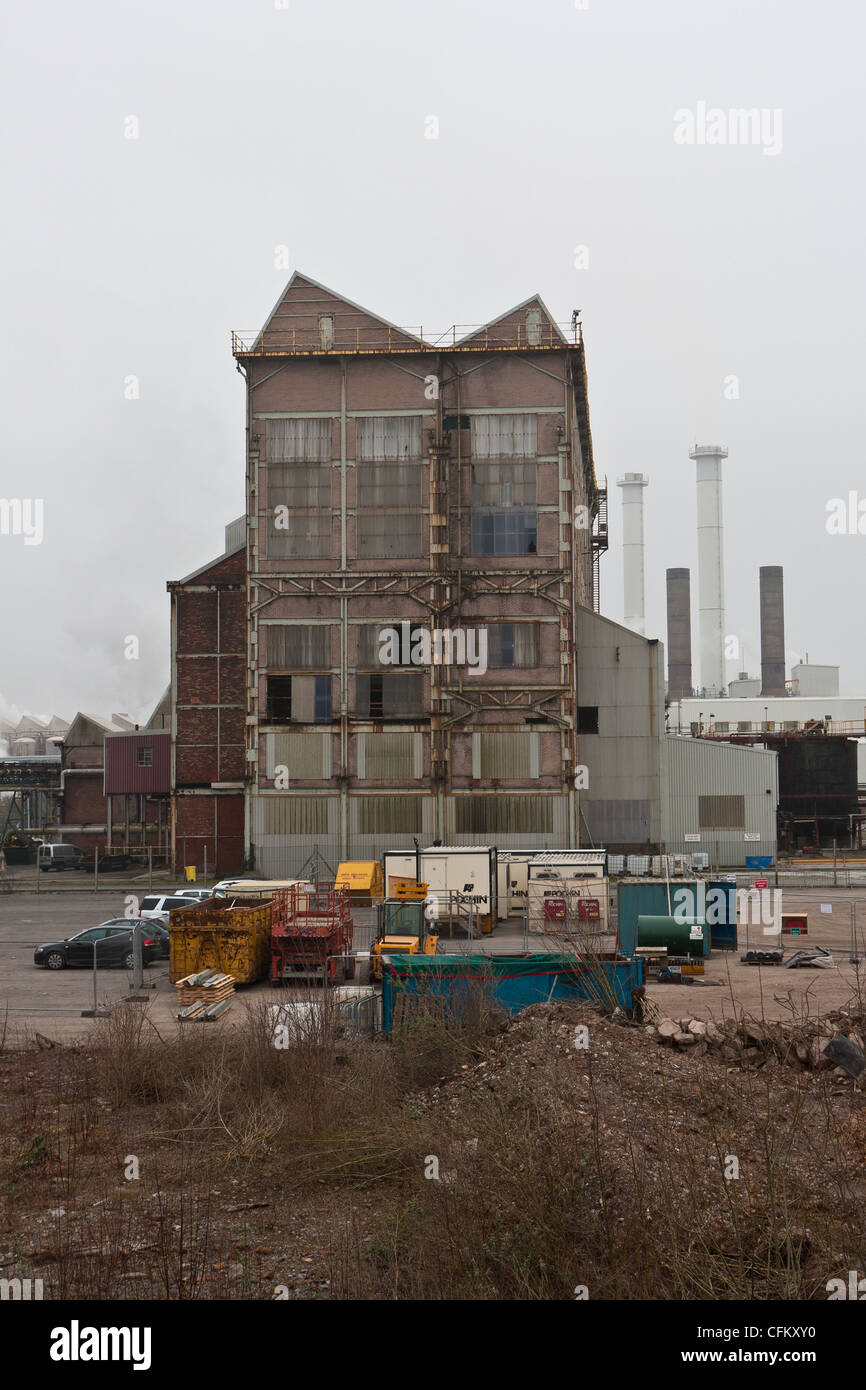 L'e-sulla produzione combinata di calore ed energia elettrica a Winnington, Cheshire. Foto Stock